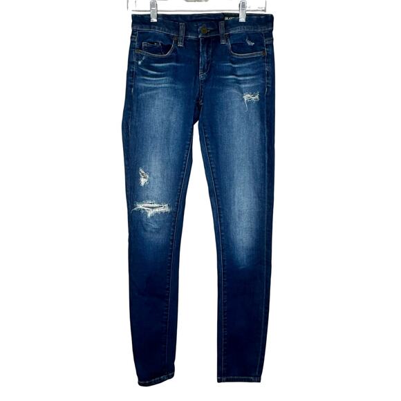 Blank NYC Blue Skinny Classique Distressed Skinny Denim Jeans 26 - Picture 14 of 14